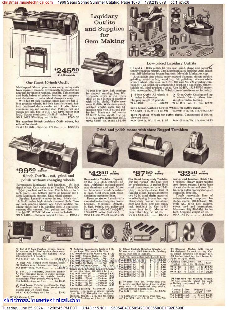 1969 Sears Spring Summer Catalog, Page 1076