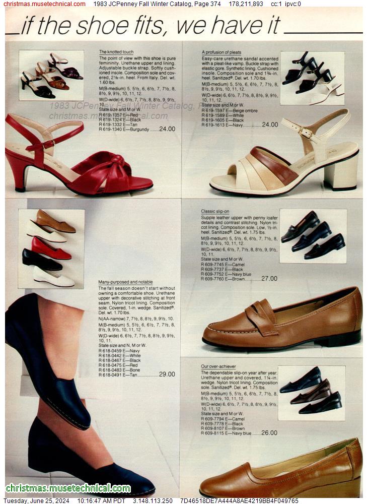 1983 JCPenney Fall Winter Catalog, Page 374