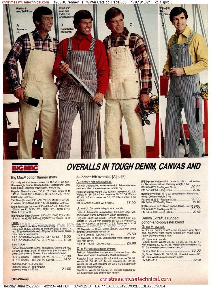 1983 JCPenney Fall Winter Catalog, Page 600