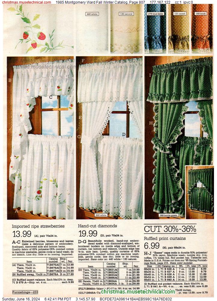 1985 Montgomery Ward Fall Winter Catalog, Page 807