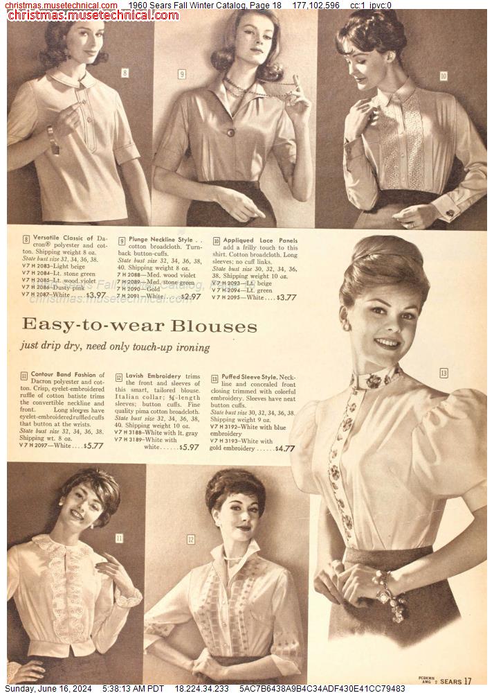 1960 Sears Fall Winter Catalog, Page 18