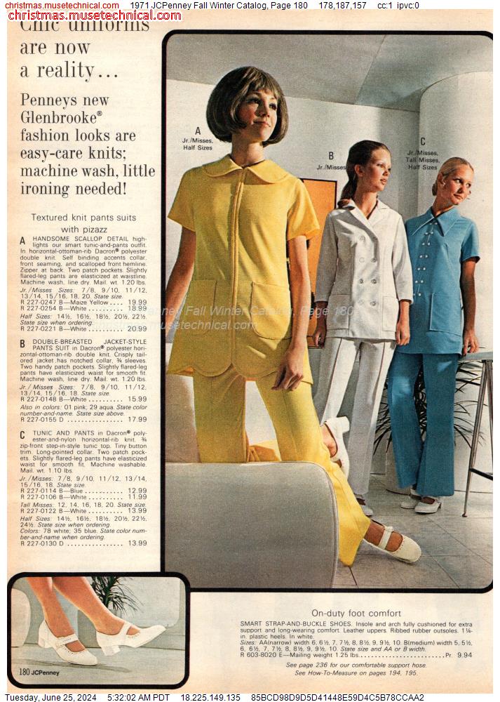 1971 JCPenney Fall Winter Catalog, Page 180