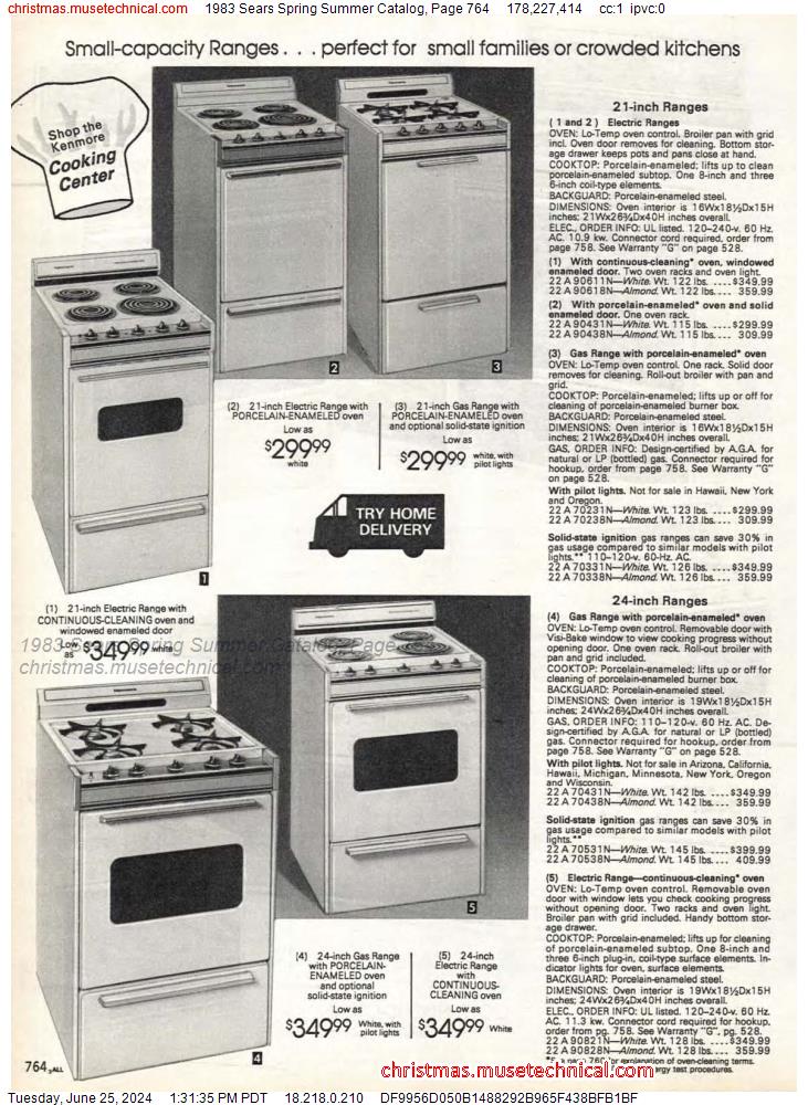 1983 Sears Spring Summer Catalog, Page 764