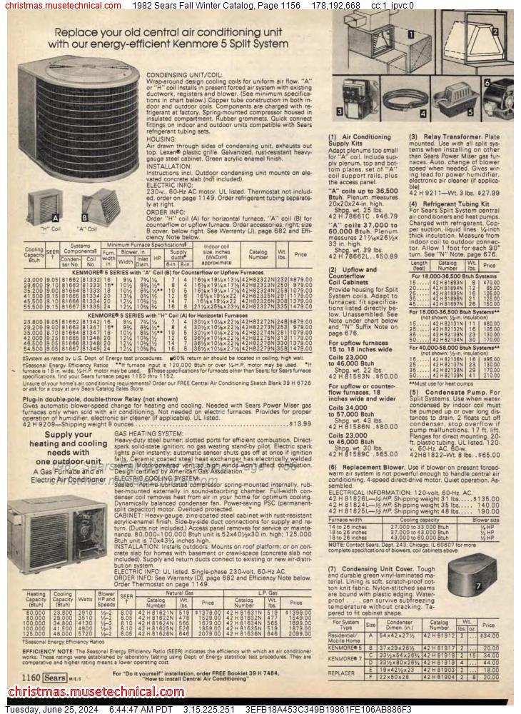 1982 Sears Fall Winter Catalog, Page 1156