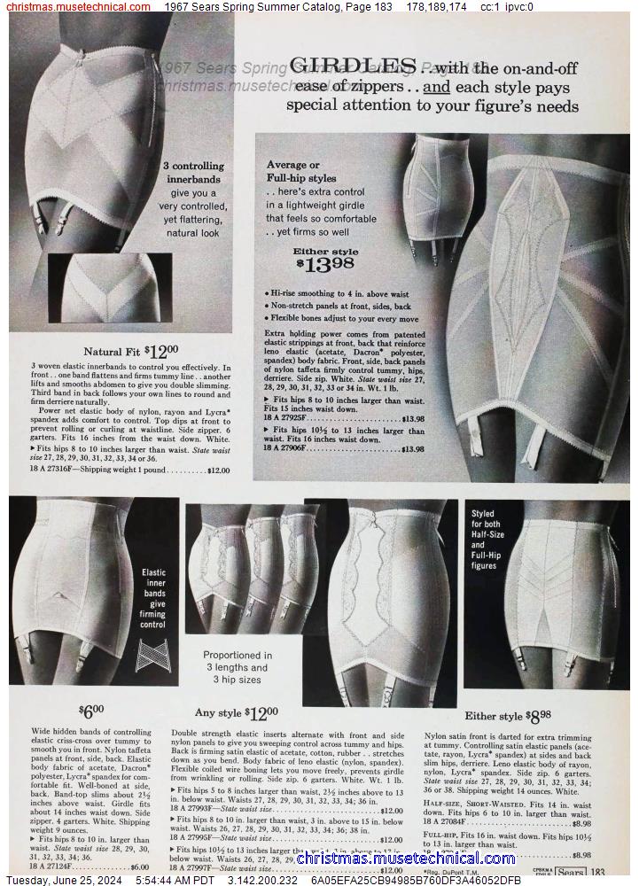 1967 Sears Spring Summer Catalog, Page 183