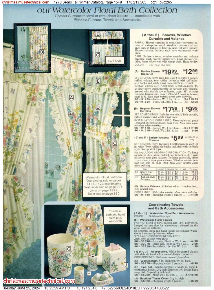 1978 Sears Fall Winter Catalog, Page 1548
