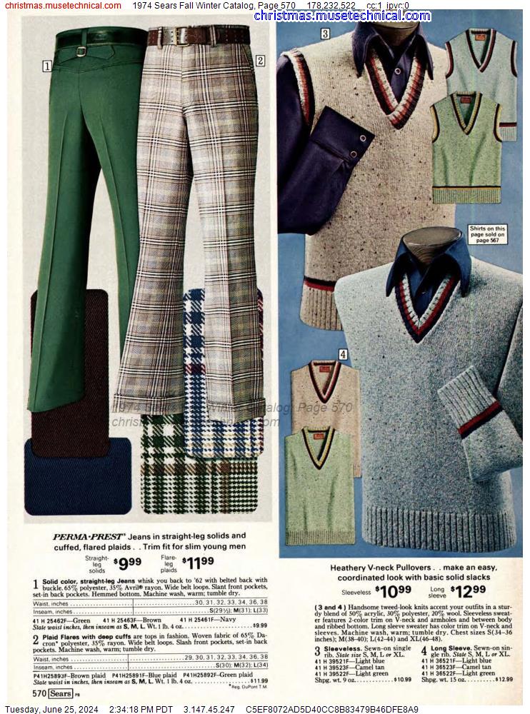 1974 Sears Fall Winter Catalog, Page 570
