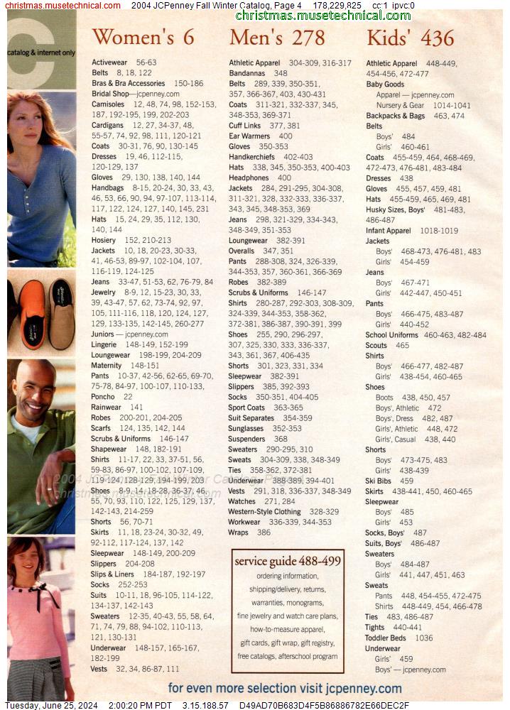 2004 JCPenney Fall Winter Catalog, Page 4