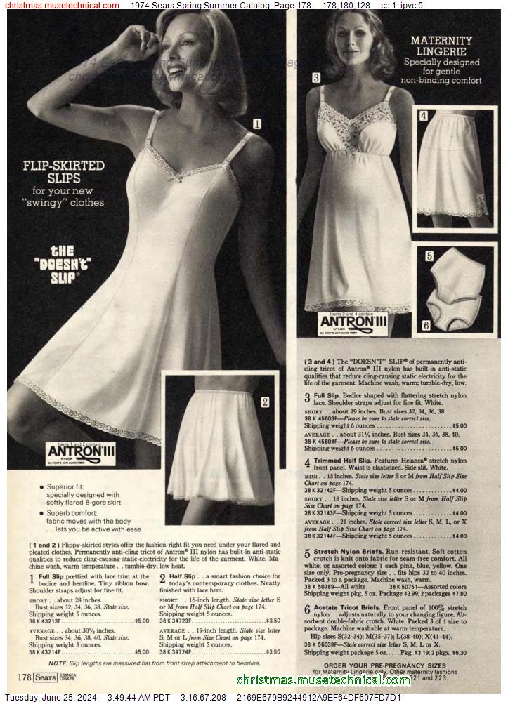 1974 Sears Spring Summer Catalog, Page 178