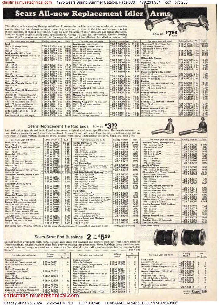 1975 Sears Spring Summer Catalog, Page 633