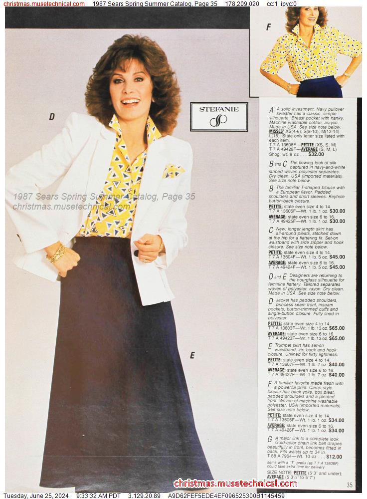 1987 Sears Spring Summer Catalog, Page 35