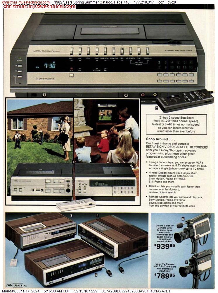1982 Sears Spring Summer Catalog, Page 746