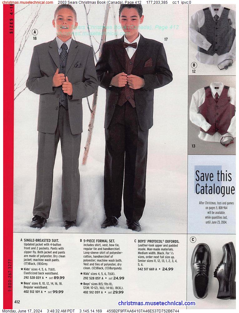 2003 Sears Christmas Book (Canada), Page 412