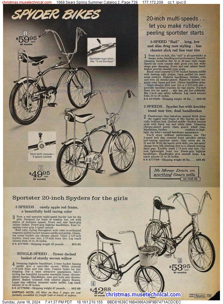 1968 Sears Spring Summer Catalog 2, Page 739