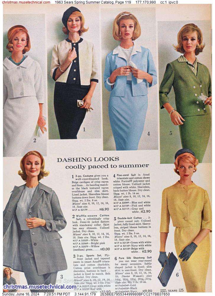 1963 Sears Spring Summer Catalog, Page 119