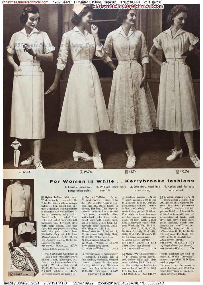 1957 Sears Fall Winter Catalog, Page 82