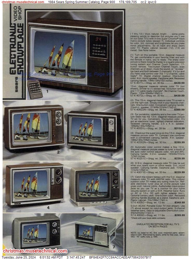 1984 Sears Spring Summer Catalog, Page 900