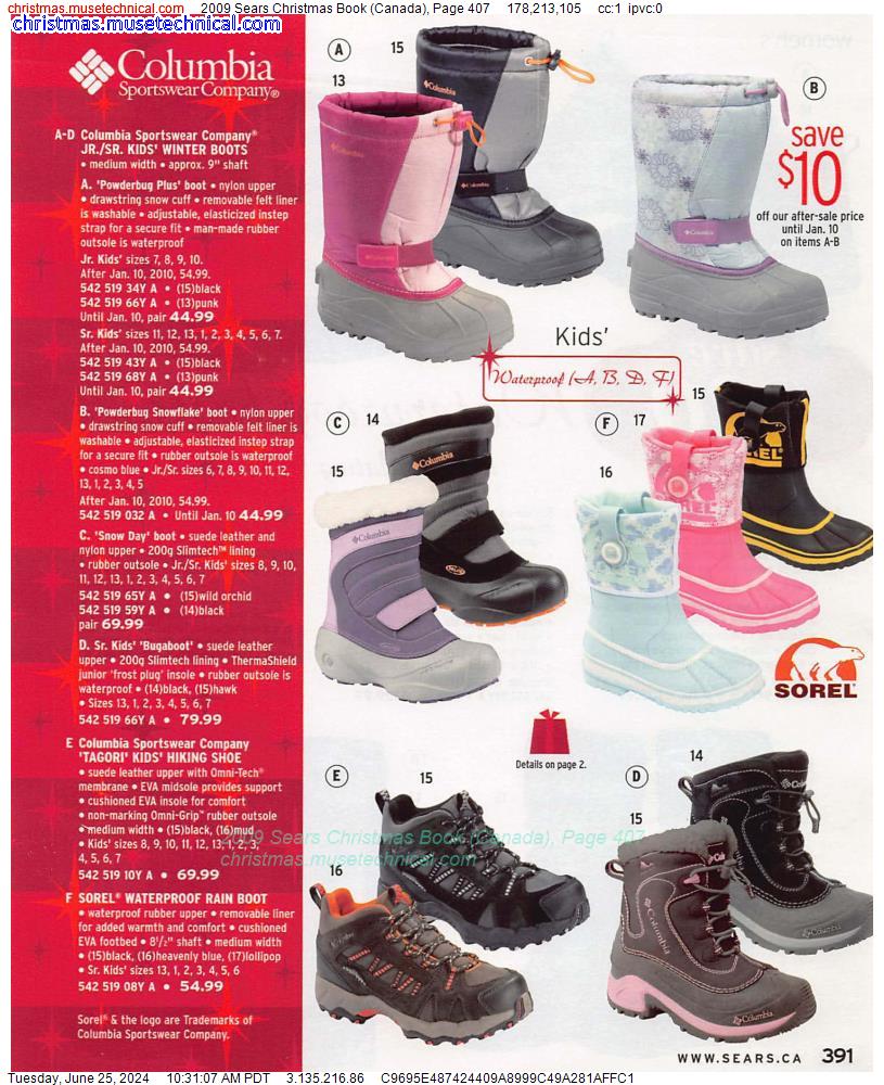 2009 Sears Christmas Book (Canada), Page 407