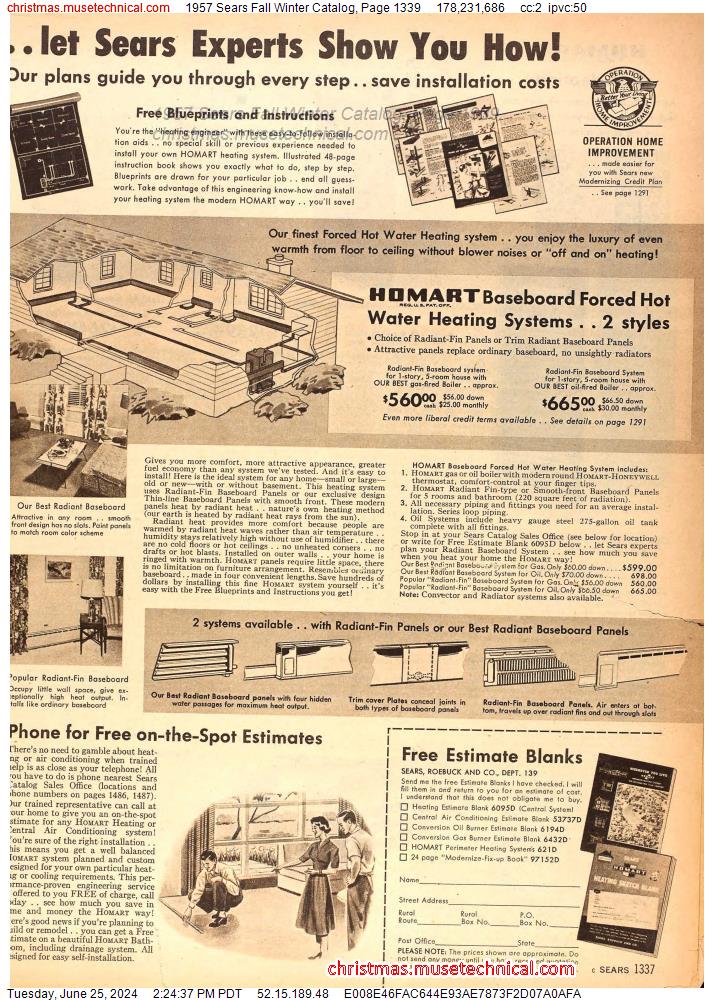 1957 Sears Fall Winter Catalog, Page 1339