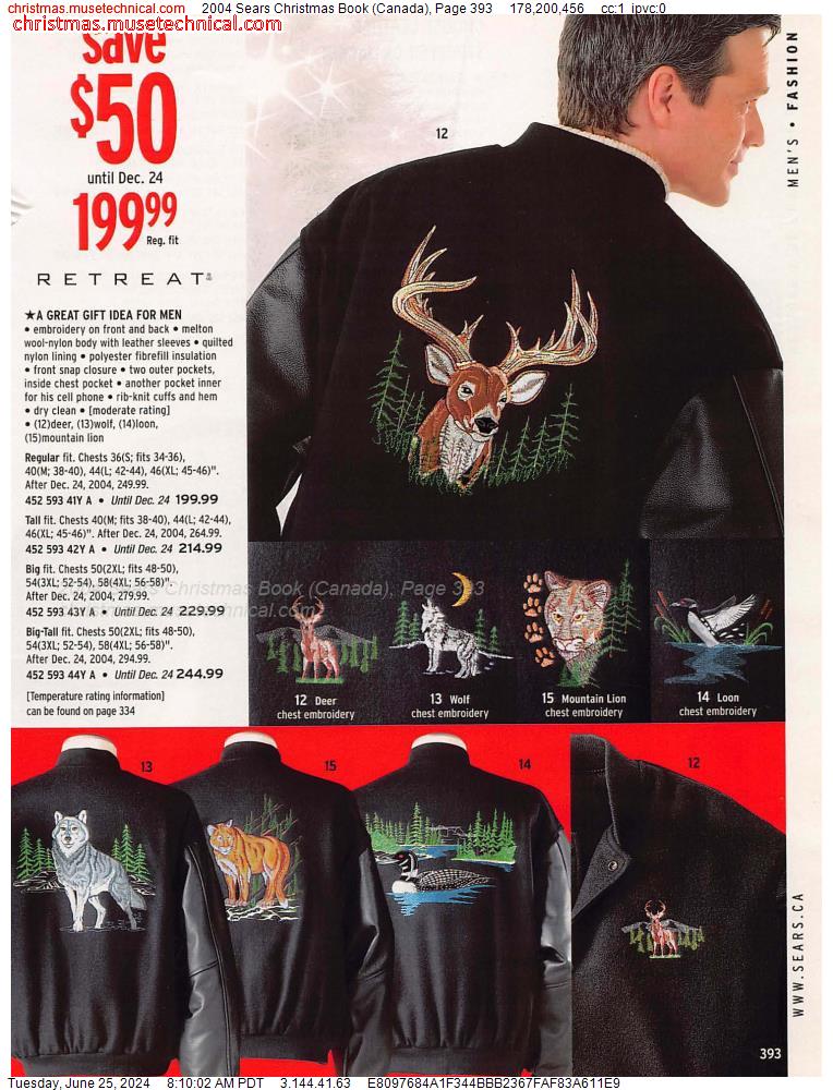 2004 Sears Christmas Book (Canada), Page 393