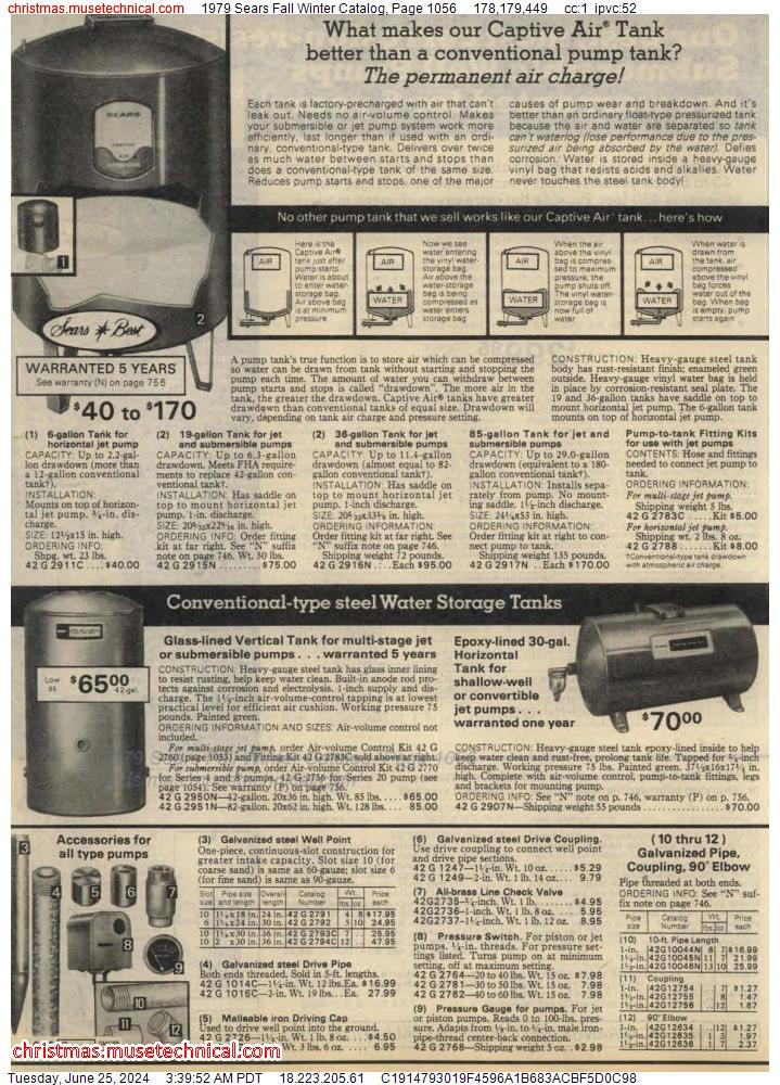 1979 Sears Fall Winter Catalog, Page 1056