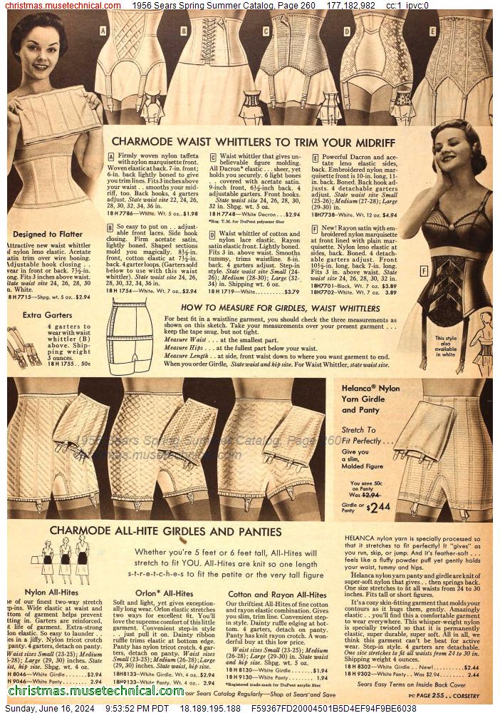 1956 Sears Spring Summer Catalog, Page 260