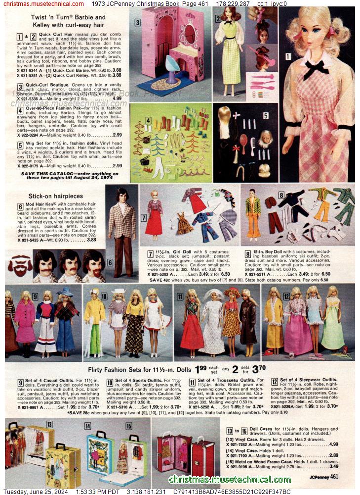 1973 JCPenney Christmas Book, Page 461