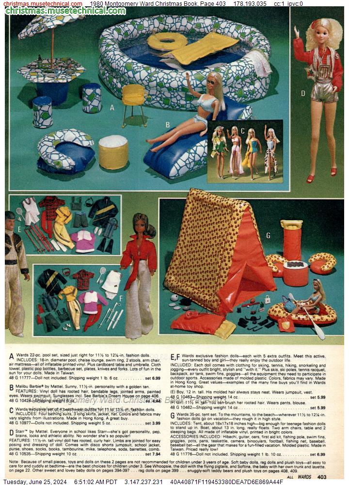 1980 Montgomery Ward Christmas Book, Page 403