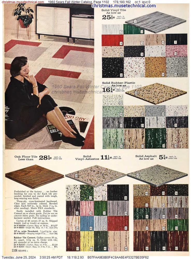 1960 Sears Fall Winter Catalog, Page 1102