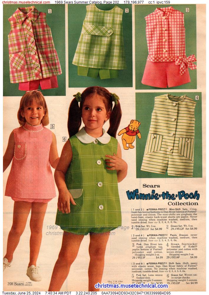 1969 Sears Summer Catalog, Page 202