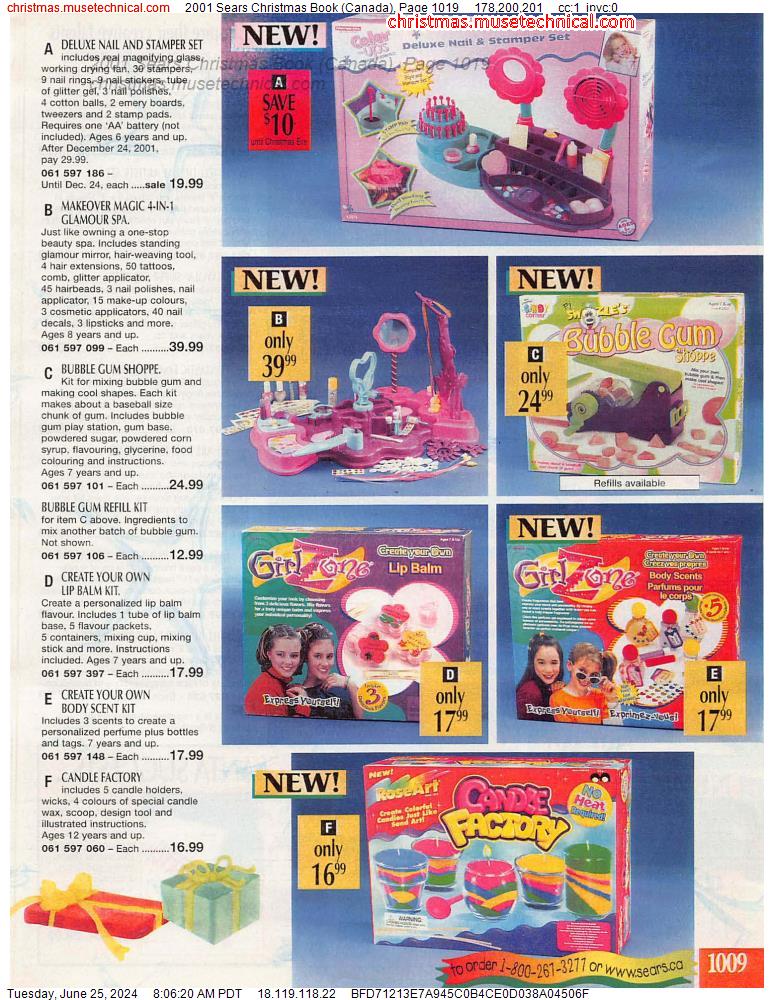 2001 Sears Christmas Book (Canada), Page 1019
