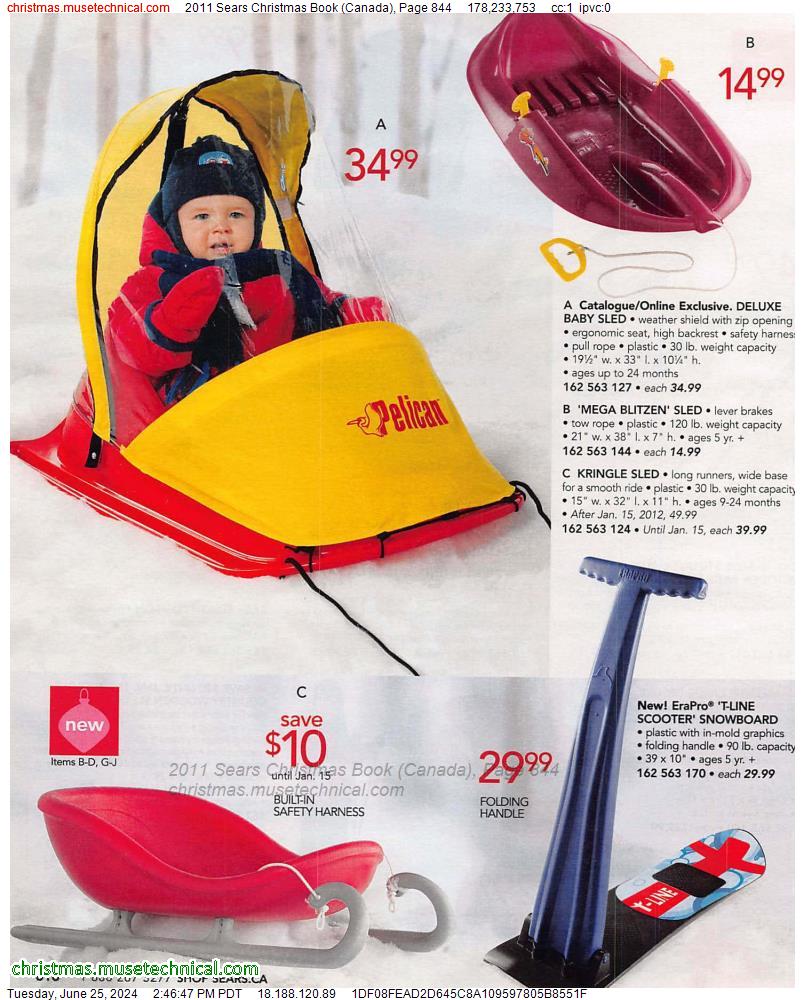 2011 Sears Christmas Book (Canada), Page 844