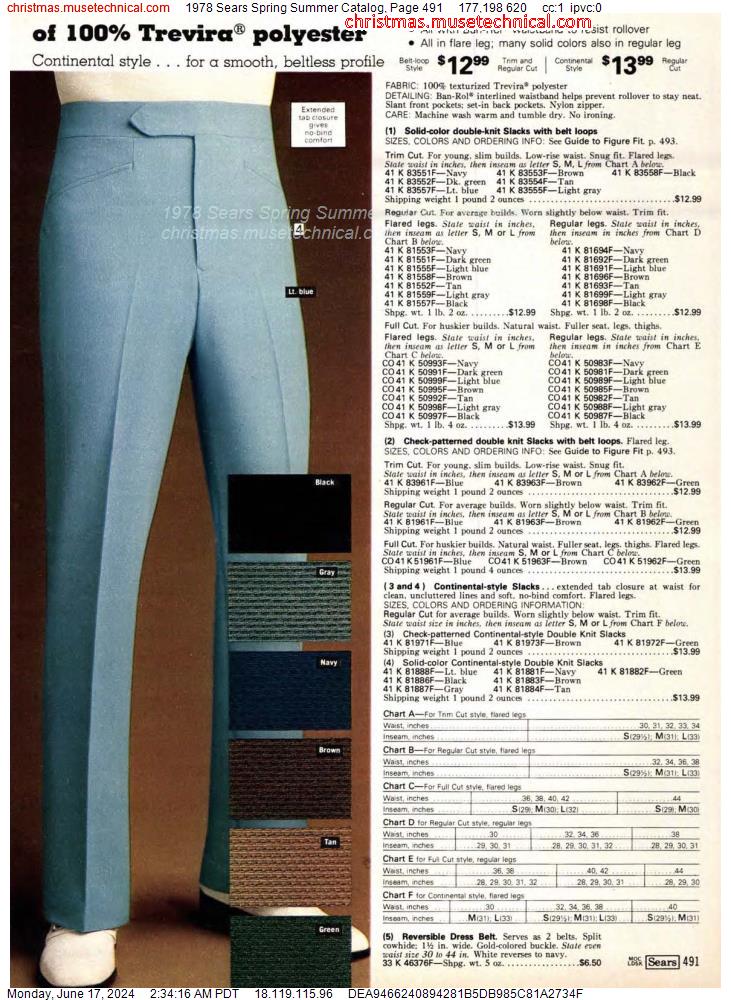 1978 Sears Spring Summer Catalog, Page 491