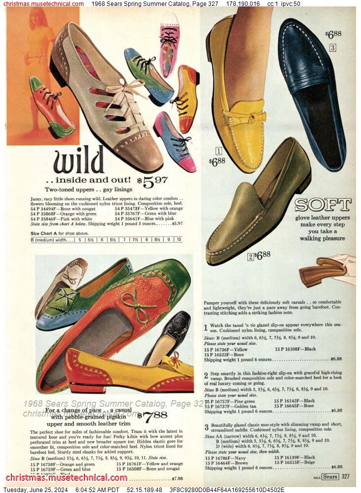 1968 Sears Spring Summer Catalog, Page 327
