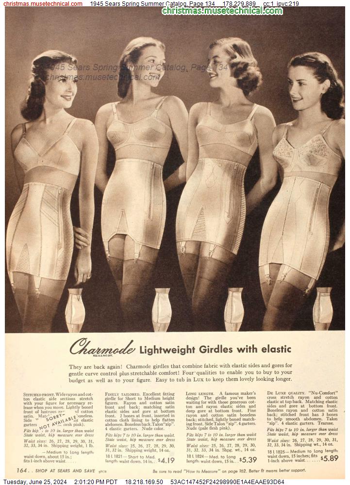 1945 Sears Spring Summer Catalog, Page 134