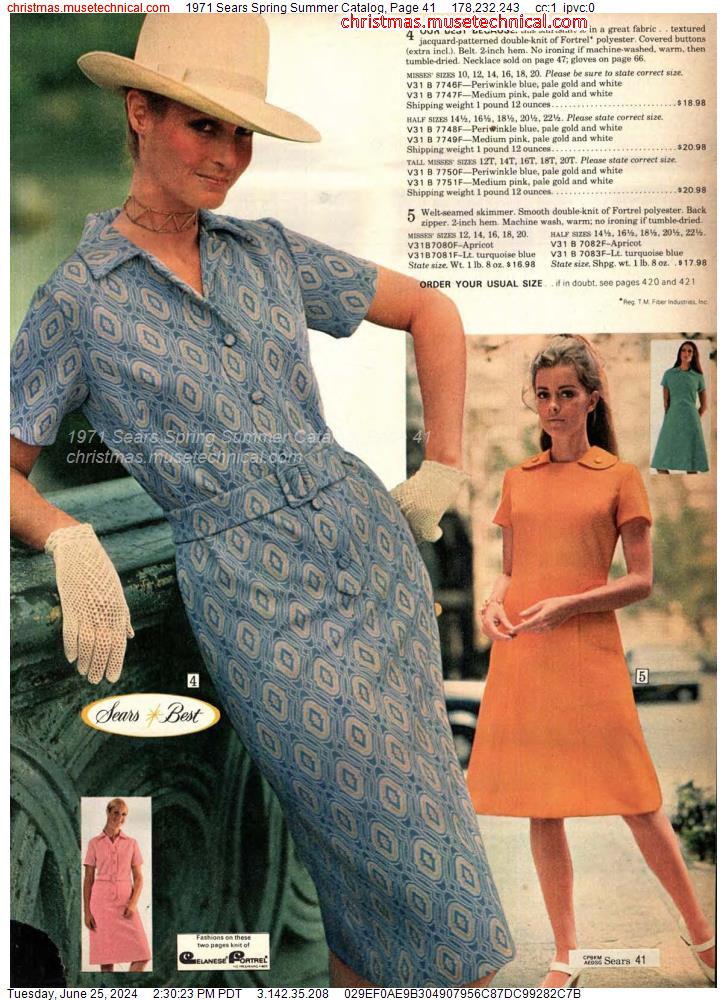 1971 Sears Spring Summer Catalog, Page 41