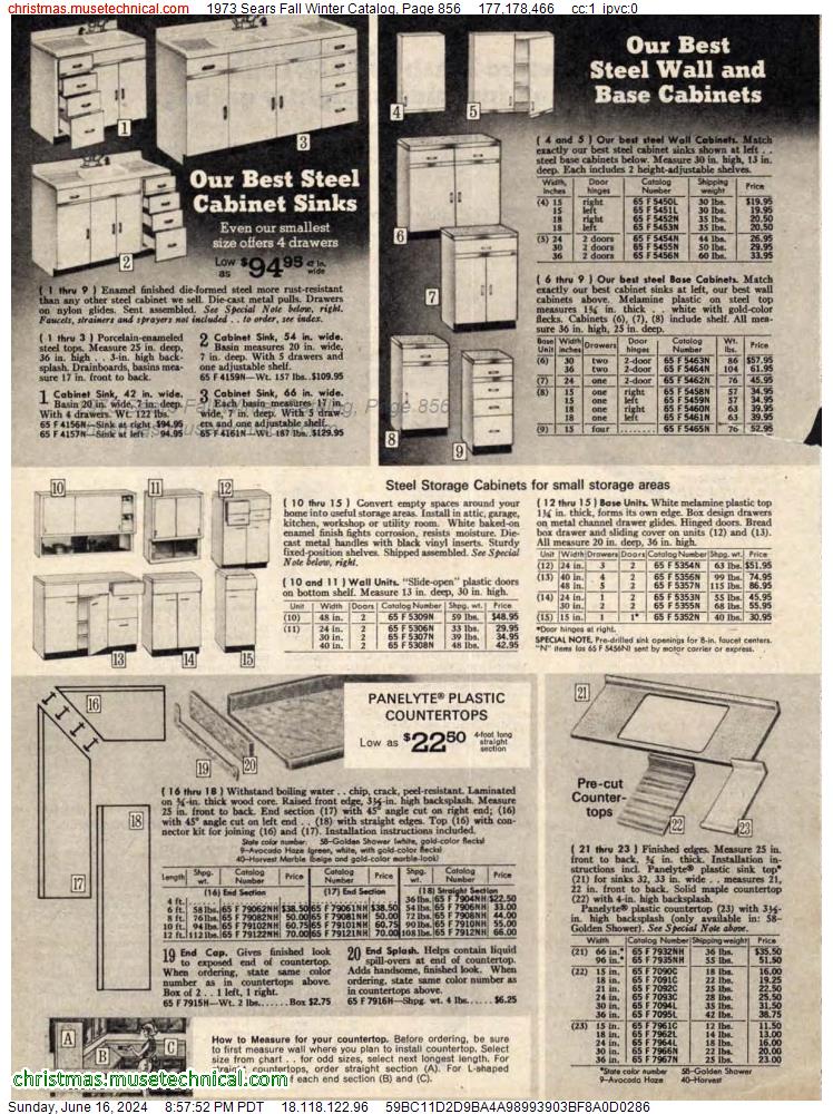 1973 Sears Fall Winter Catalog, Page 856