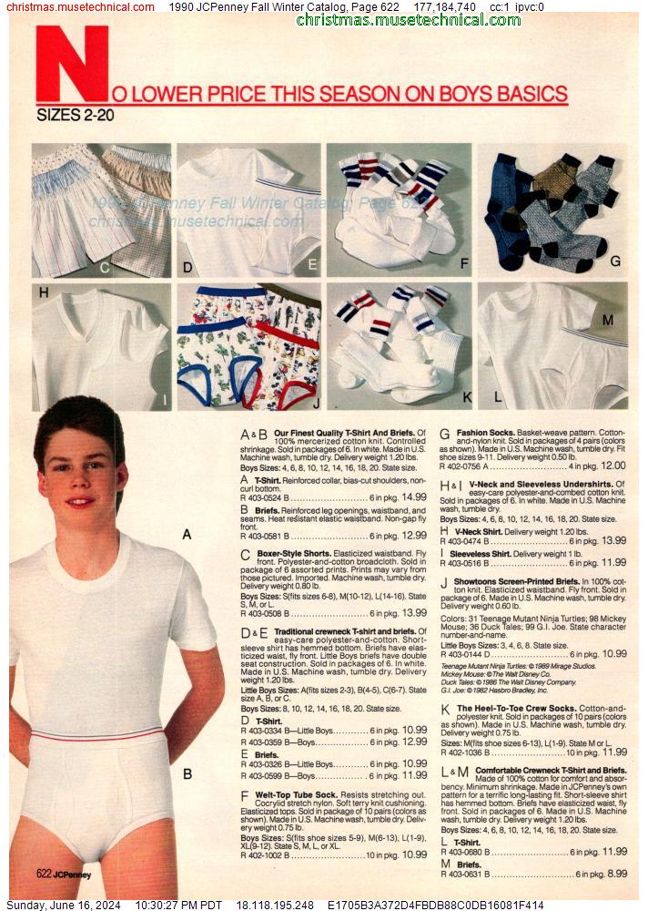 1990 JCPenney Fall Winter Catalog, Page 622