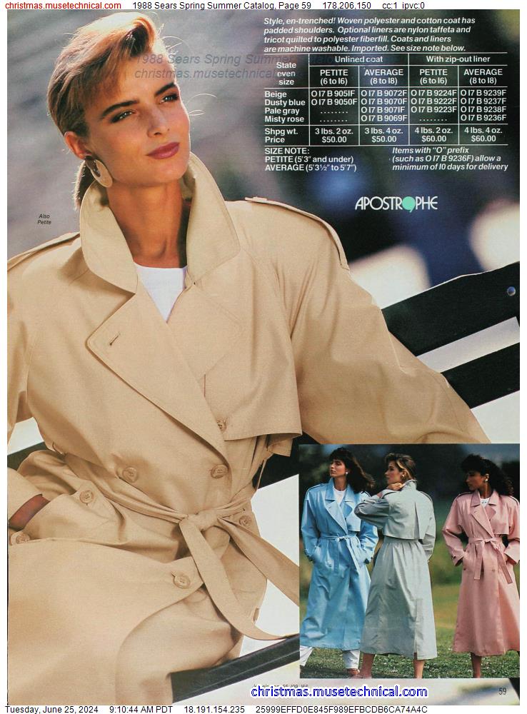 1988 Sears Spring Summer Catalog, Page 59