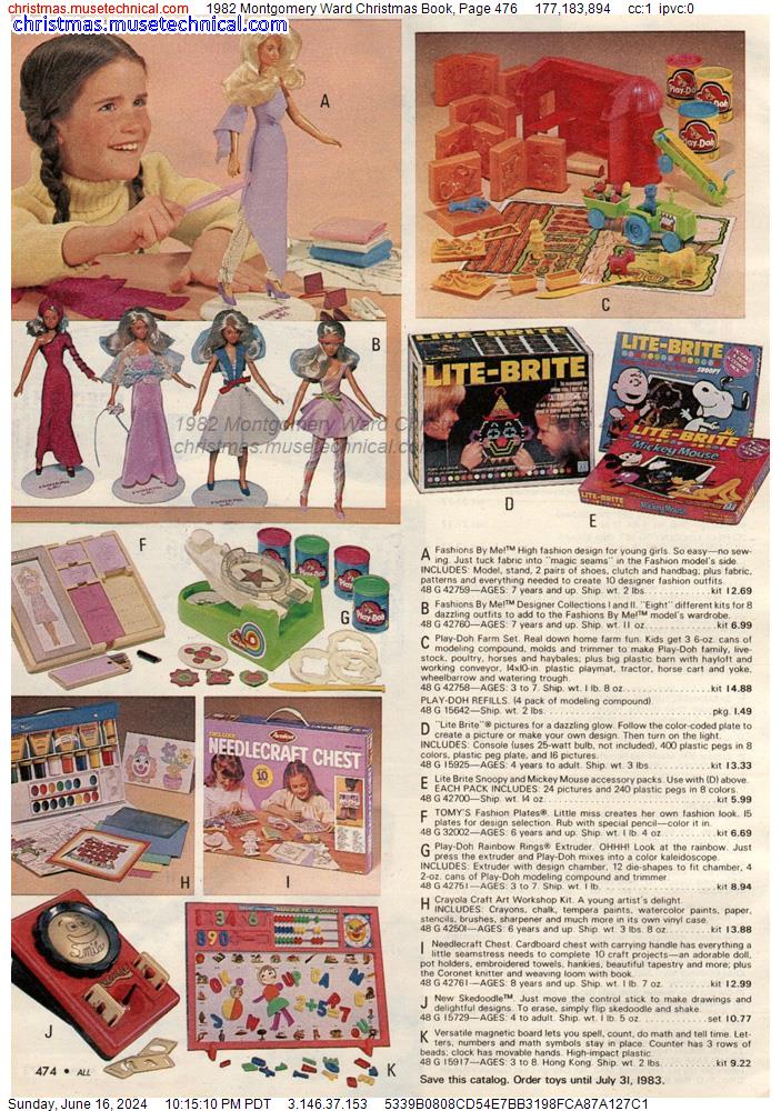 1982 Montgomery Ward Christmas Book, Page 476