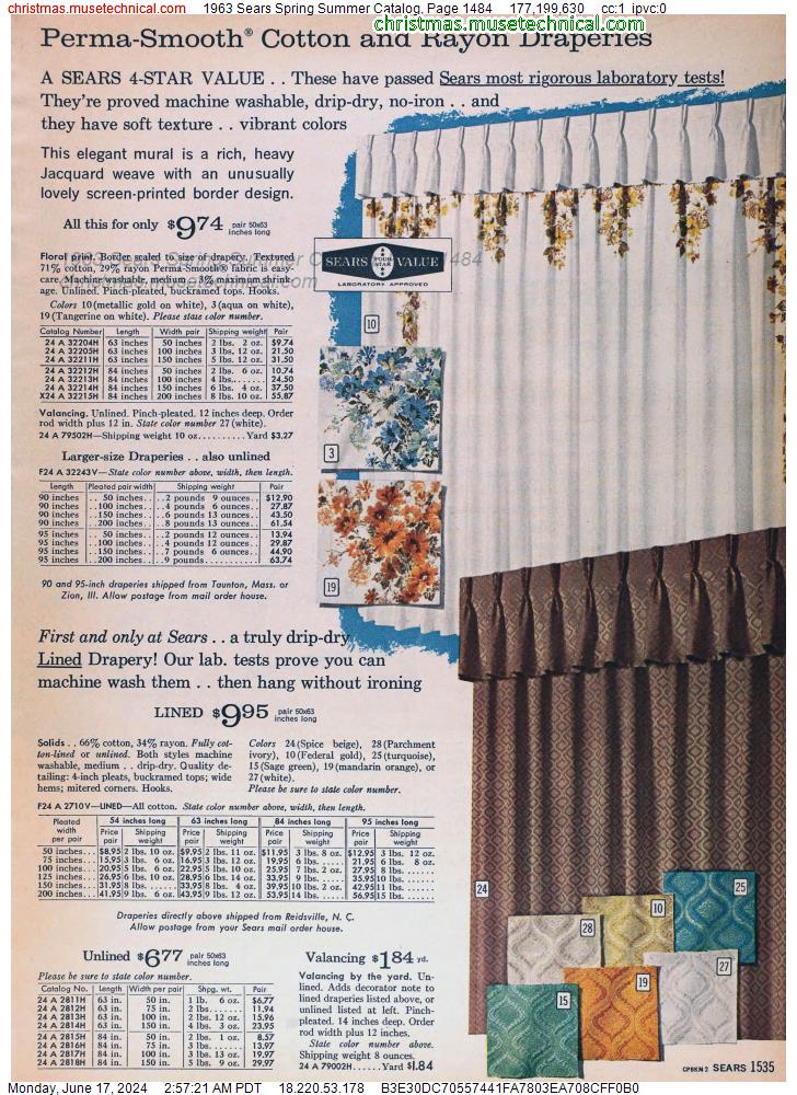 1963 Sears Spring Summer Catalog, Page 1484