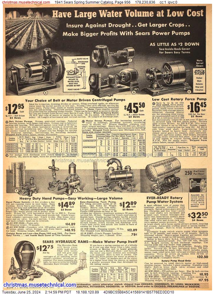 1941 Sears Spring Summer Catalog, Page 956