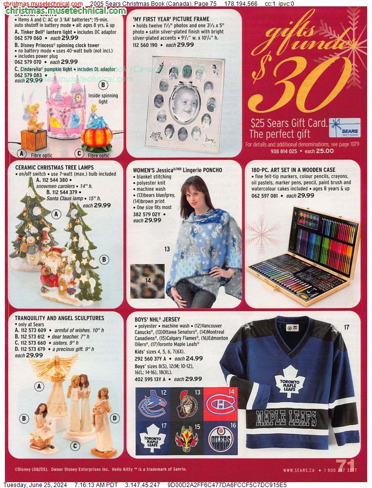 2005 Sears Christmas Book (Canada), Page 75