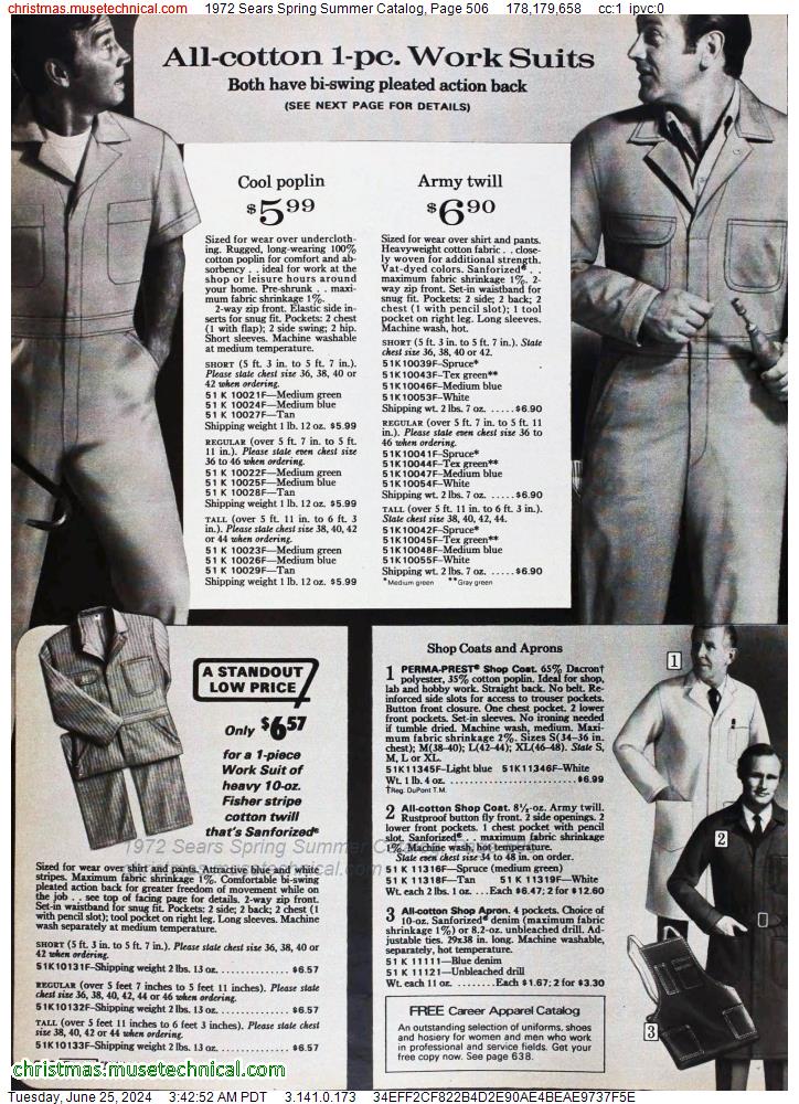 1972 Sears Spring Summer Catalog, Page 506