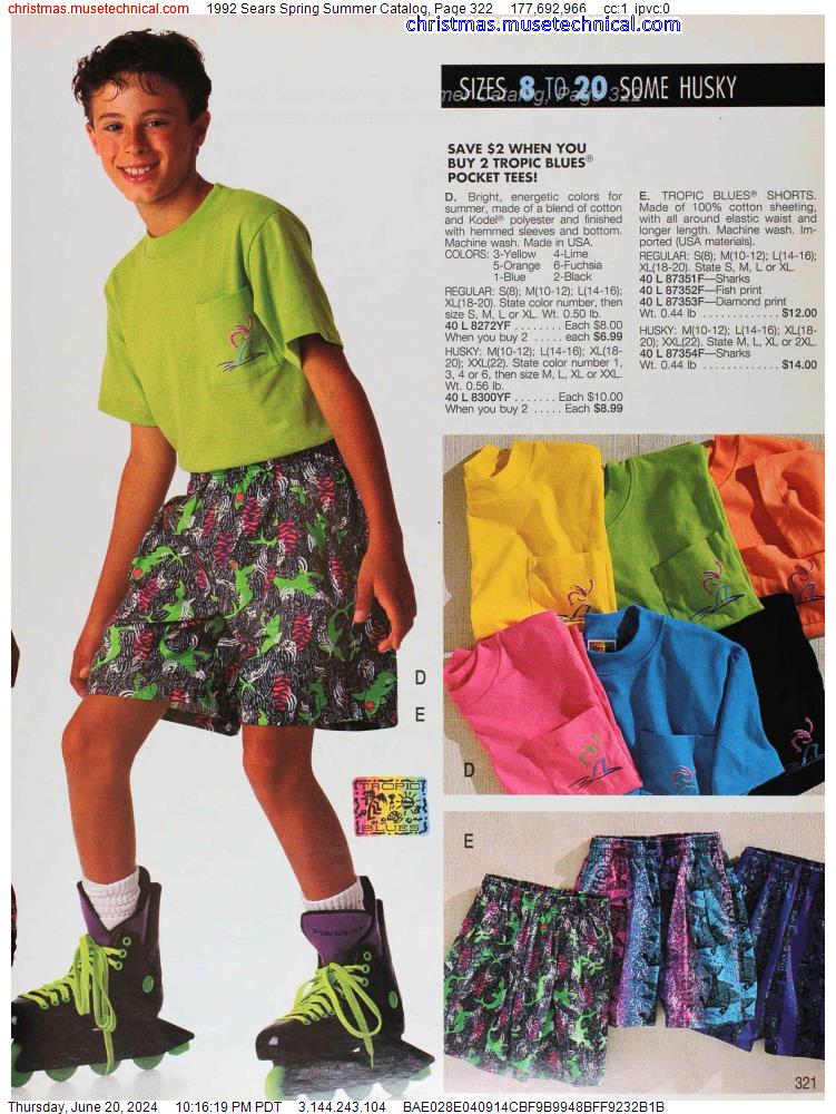 1992 Sears Spring Summer Catalog, Page 322