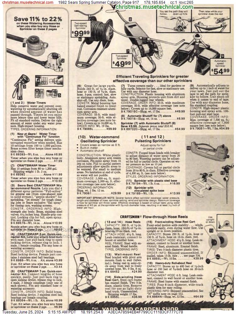 1982 Sears Spring Summer Catalog, Page 917