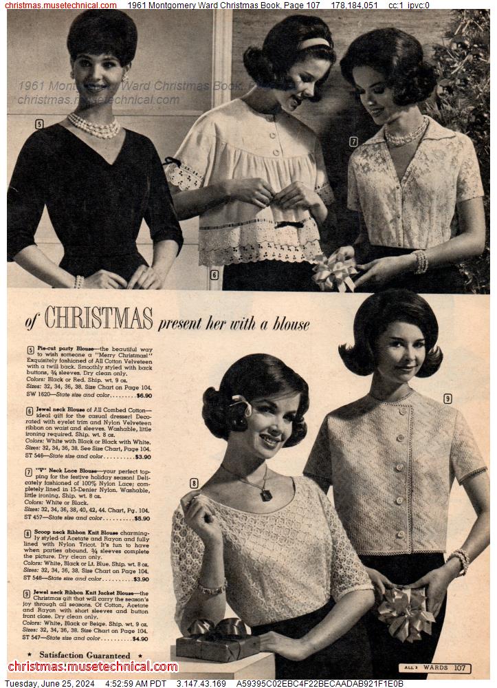 1961 Montgomery Ward Christmas Book, Page 107