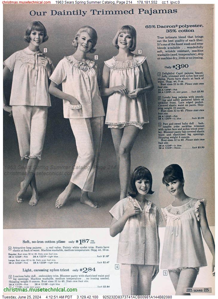 1963 Sears Spring Summer Catalog, Page 214
