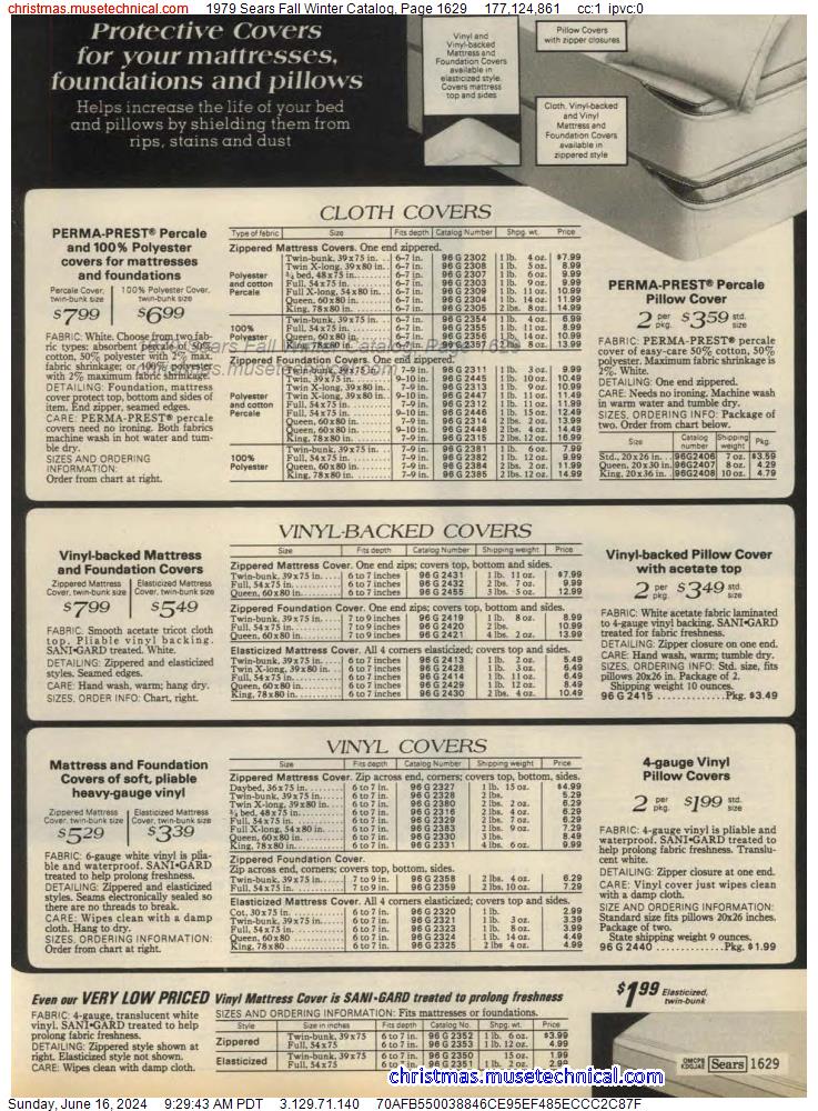 1979 Sears Fall Winter Catalog, Page 1629