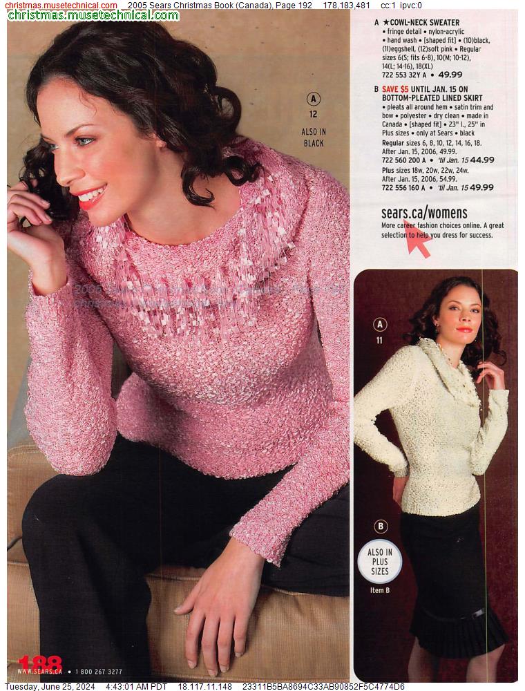 2005 Sears Christmas Book (Canada), Page 192